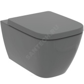 Унитаз подвесной горизонтальный выпуск без сиденья серый глянцевый I.LIFE B Ideal Standard T461458