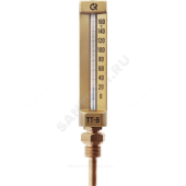 Термометр жидкостной виброустойчивый прямой L=319мм G1/2" 160С ТТ-В-200 200/100 Росма 00000002845