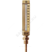 Термометр жидкостной виброустойчивый прямая L=100мм G1/2" 160С ТТ-В-110 110/100 Росма