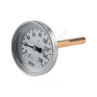 Термометр биметаллический осевой Дк80 L=200мм G1/2" 160С A50.10 Wika 36562016