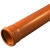 Труба НПВХ с раструбом коричневая Дн 160х4,7 б/нап L=6,08м в/к SN8 Хемкор 1491036