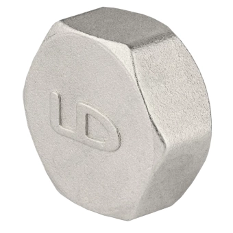 Заглушка латунь никель Ду 15 (1/2") ВР LD LD.67.504.15