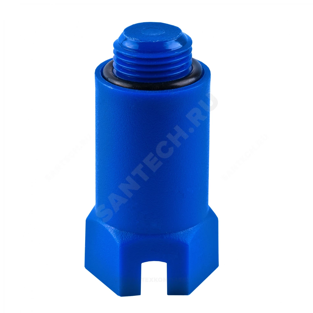 Заглушка пластик синяя НР L=68мм 1/2" для водорозетки РОС