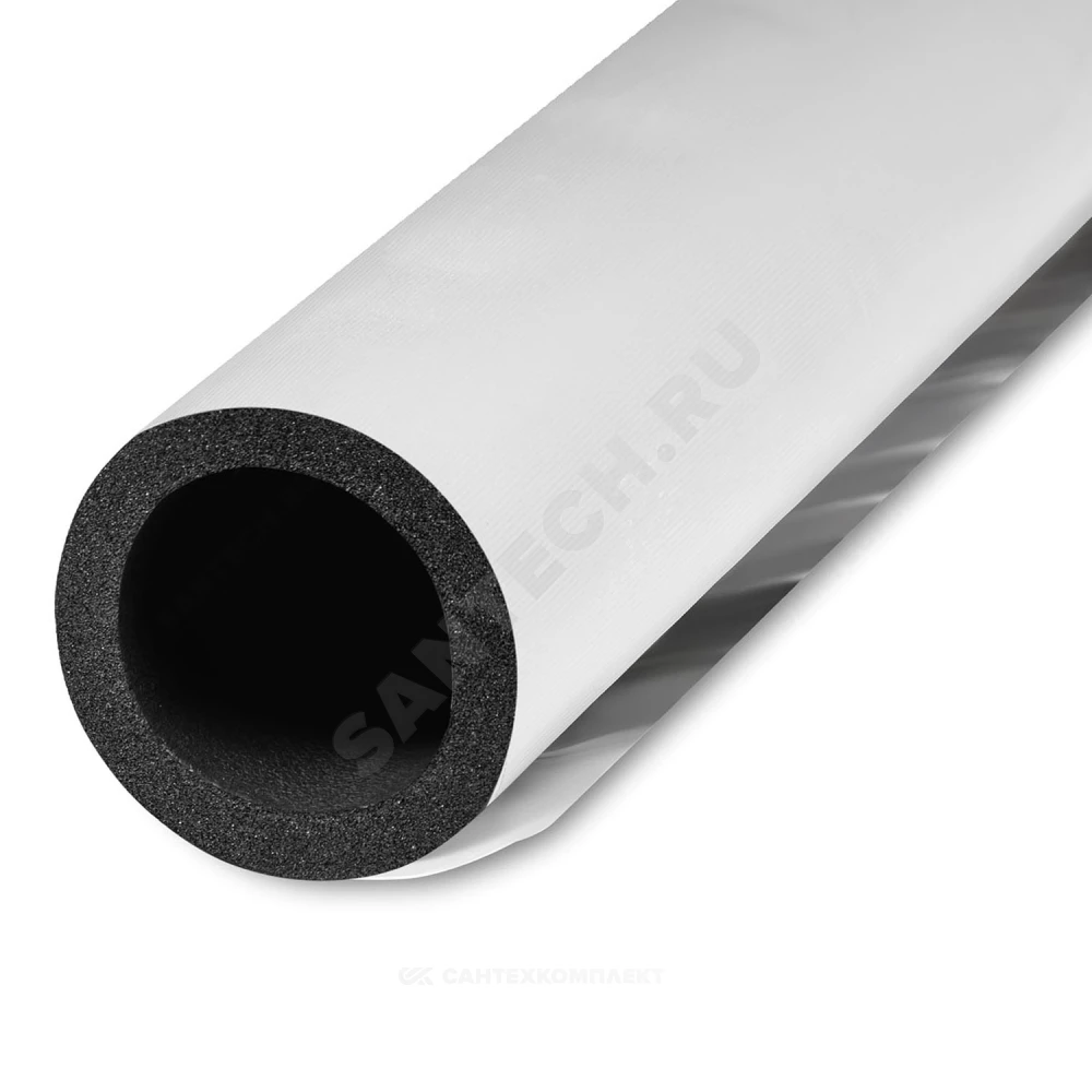Трубка вспененный каучук ST 60/19 L=1м Тмакс=110°C черный с покрытием IN CLAD grey K-flex 19060214303IG