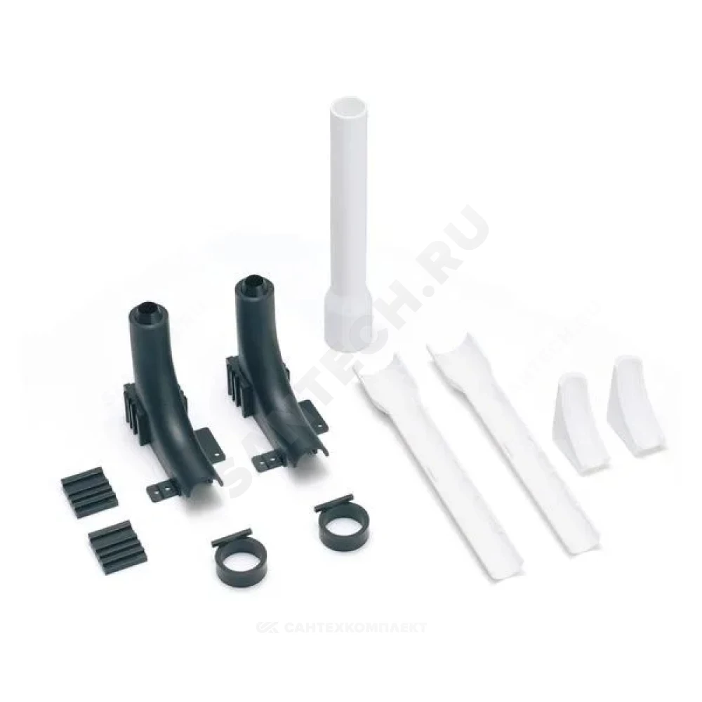 Комплект подключения к радиатору для PE-X труб аксиальный пластик Дн 16 для труб RAUTITAN flex Rehau 12658791001