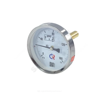 Термометр биметаллический осевой Дк63 L=150мм G1/2" 160С БТ-31.211 Росма